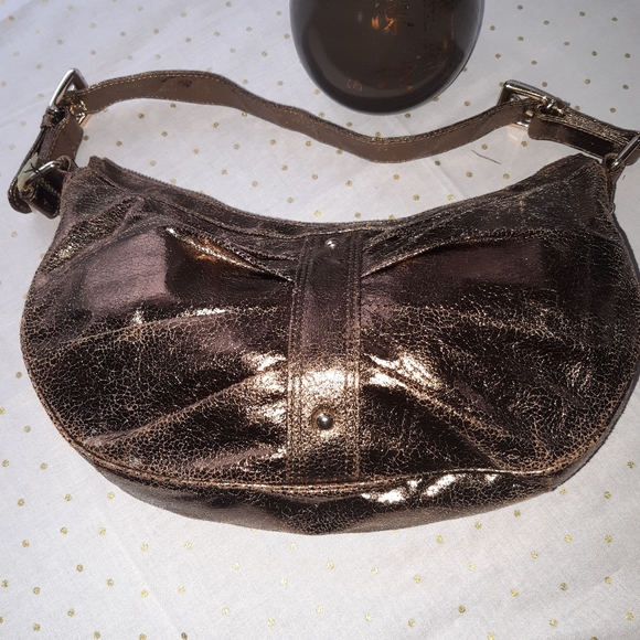 🔥5/20🔥EXPRESS new bronze metallic mini shoulder bag - Picture 8 of 10